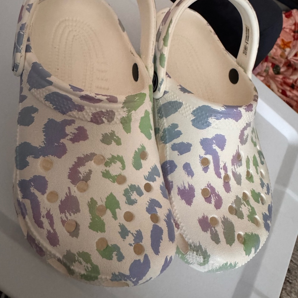 CROCS Kids Pastel Patterned Clogs